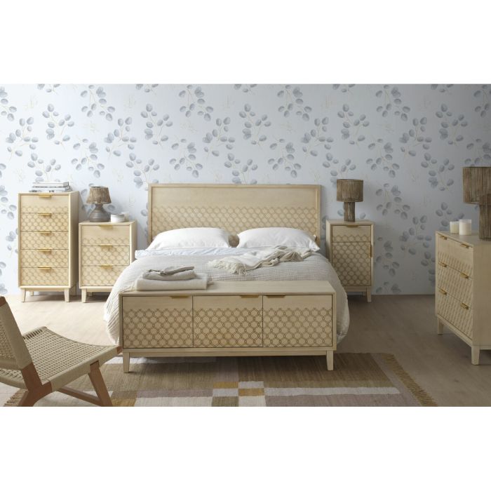 Cabecero de Cama Alexandra House Living Marfil 185 x 60 x 3 cm 1
