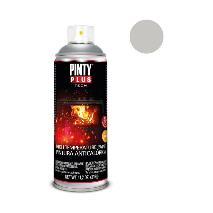 Pintura Anticalórica Pintyplus Tech A150 319 ml Spray Plateado 1