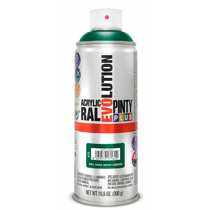 Pintura en spray pintyplus evolution 520cc ral 6005 verde musgo