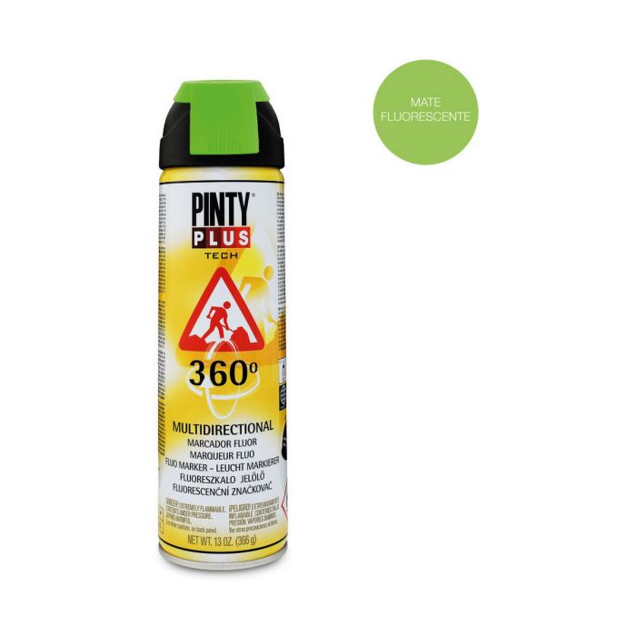Pintura en spray Pintyplus Tech T136 366 ml 360º Verde 1