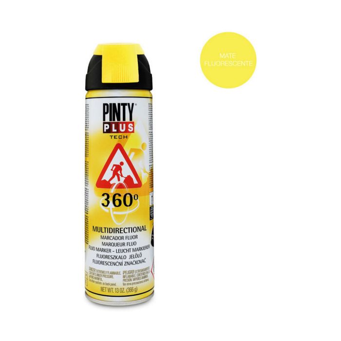 Pintura en spray Pintyplus Tech T146 366 ml 360º Amarillo 1