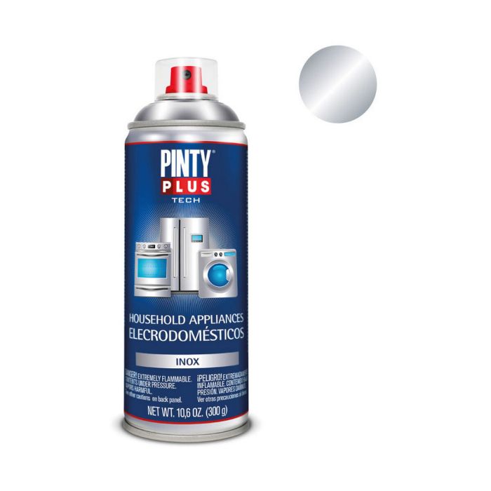 Pintura en spray Pintyplus Tech E150 Electrodomésticos Plateado 300 ml 1