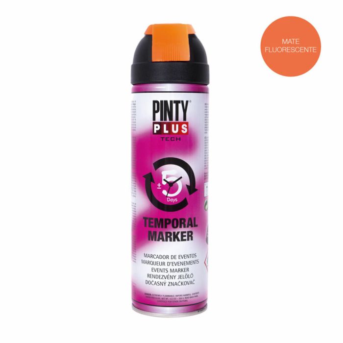 Pintura en spray Pintyplus Tech T143 Temporal 366 ml Naranja 1