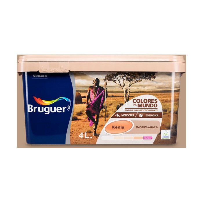 Pintura Bruguer Kenia 4 L Marrón natural 1