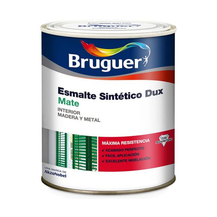 Esmalte sintetico dux negro mate 0,75l bruguer