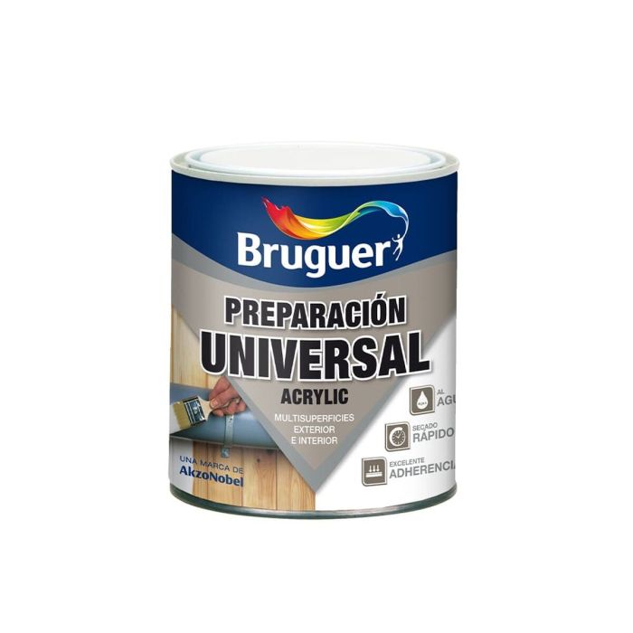Preparación de superficies Bruguer 5120576 Universal Acrílico Imprimación 250 ml Blanco Mate