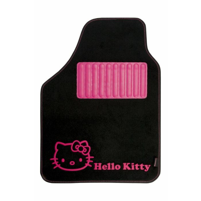 Set de Alfombrillas para Coche Hello Kitty Negro Rosa (4 pcs) 3