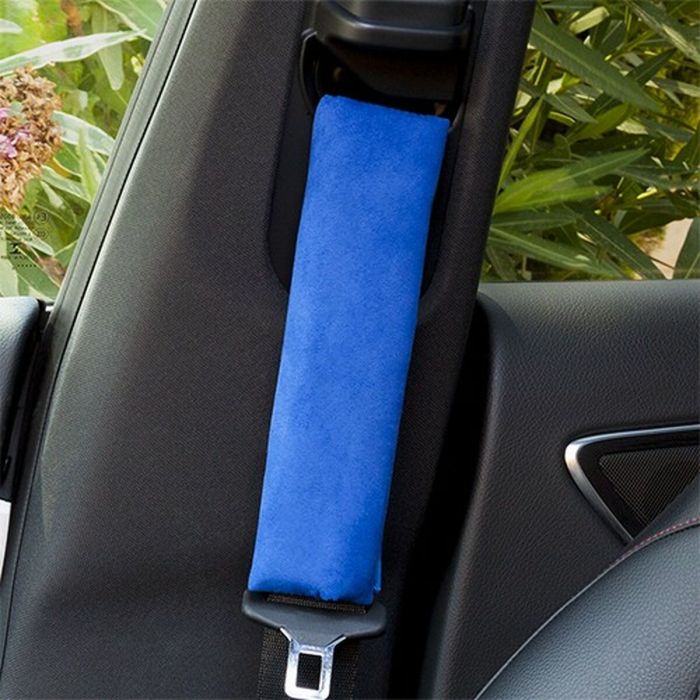 Almohadillas para Cinturón de Seguridad Sparco INT50005 Terciopelo Azul 1