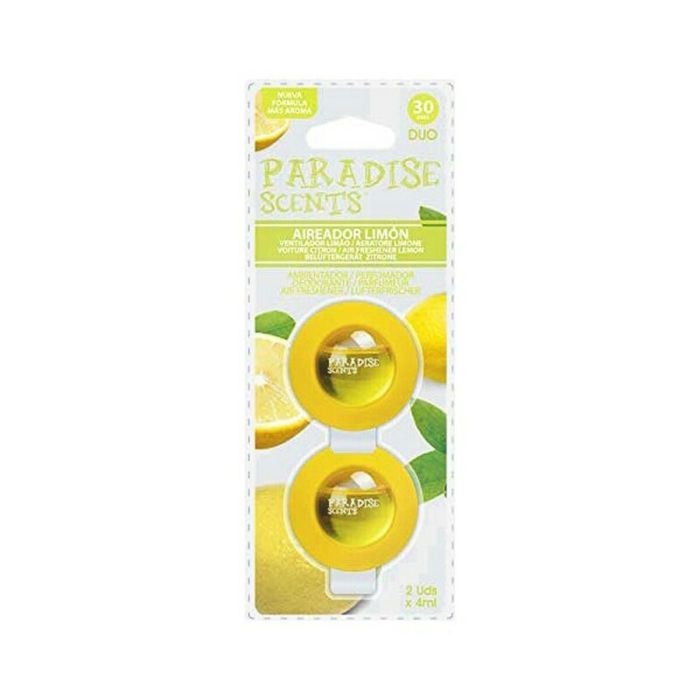 Ambientador para Coche Paradise Scents Dúo Limón (2 uds) Ambientador para Coche Paradise Scents Dúo Limón (2 uds)