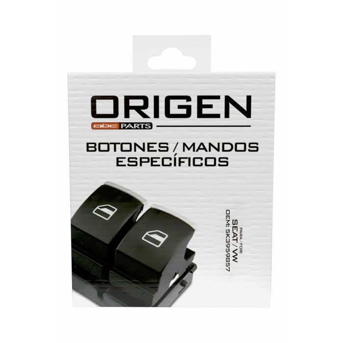 Interruptor de elevalunas eléctrico Origen ORG50203 Volkswagen Seat 3