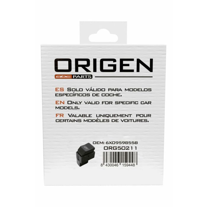Interruptor de elevalunas eléctrico Origen ORG50211 Volkswagen Seat 1