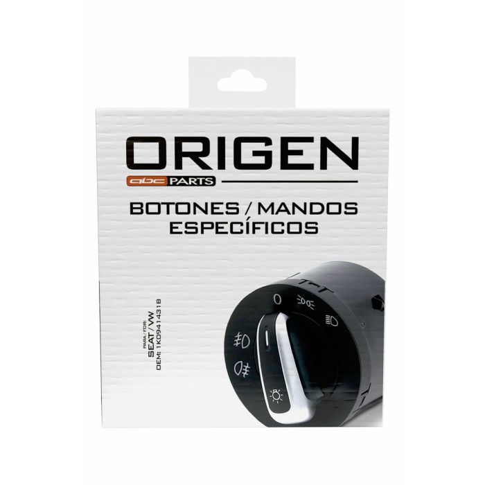 Interruptor de perilla para luces de coche Origen ORG50401 Volkswagen Seat 3
