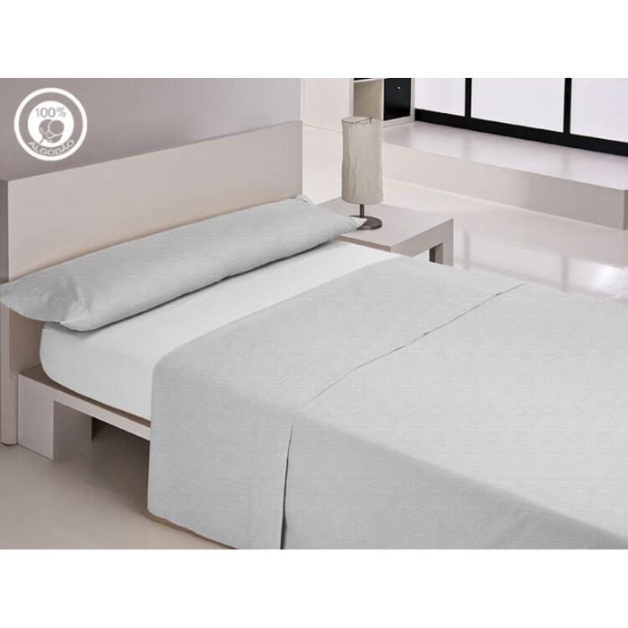 Sábana Bajera Ajustable Happy Home LISOS COTTON Blanco Cama de 150