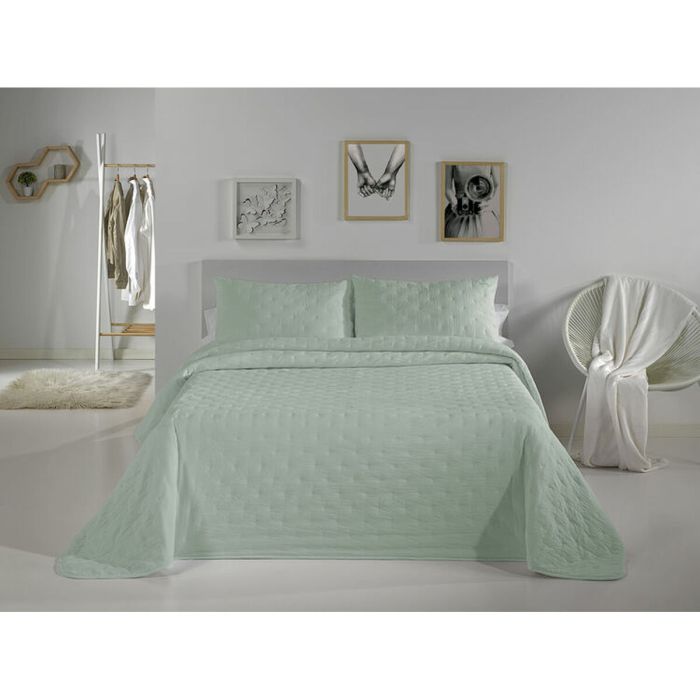 Colcha Pierre Cardin DOTS Azul Cama de 150 (3 Piezas)