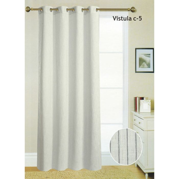 Cortina Hosteline VISTULA Gris 140 x 260 cm