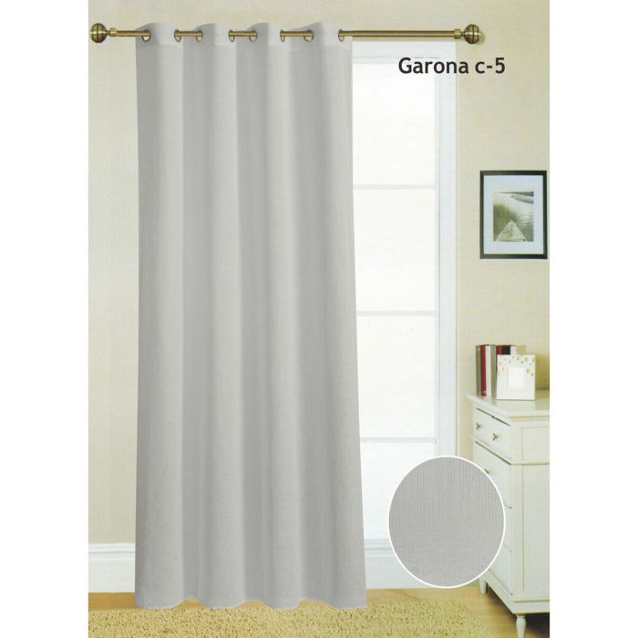 Cortina Hosteline GARONA Gris 140 x 260 cm 1