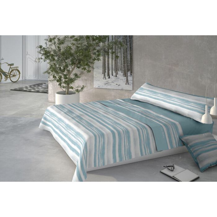 Juego de Sábanas Pierre Cardin CORALINA MEDITERRANEO Azul Cama de 150