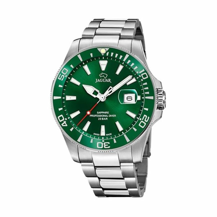 Reloj Hombre Jaguar J860/B Verde Plateado