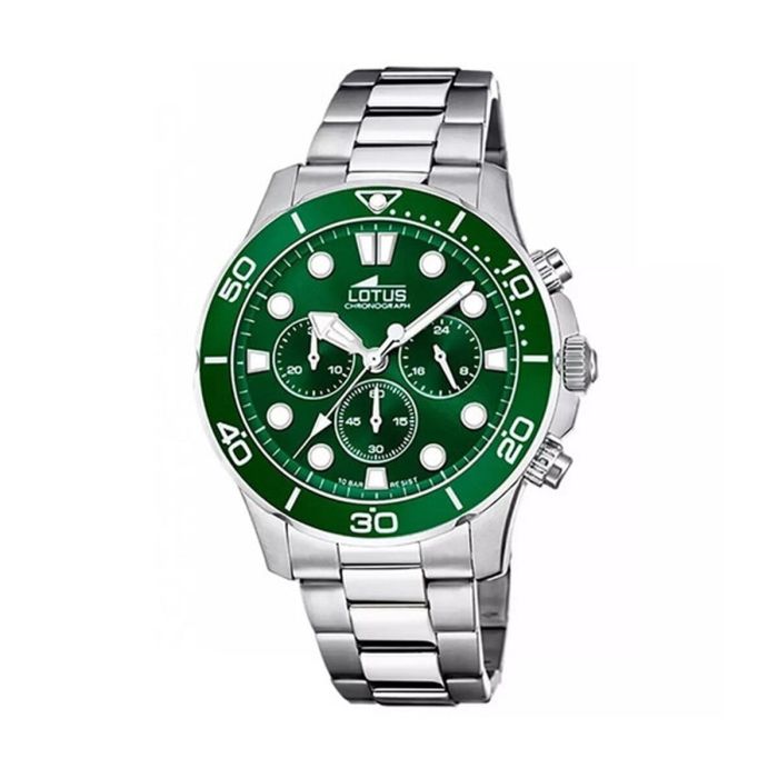 Reloj Hombre Lotus 18756/2 Verde Plateado