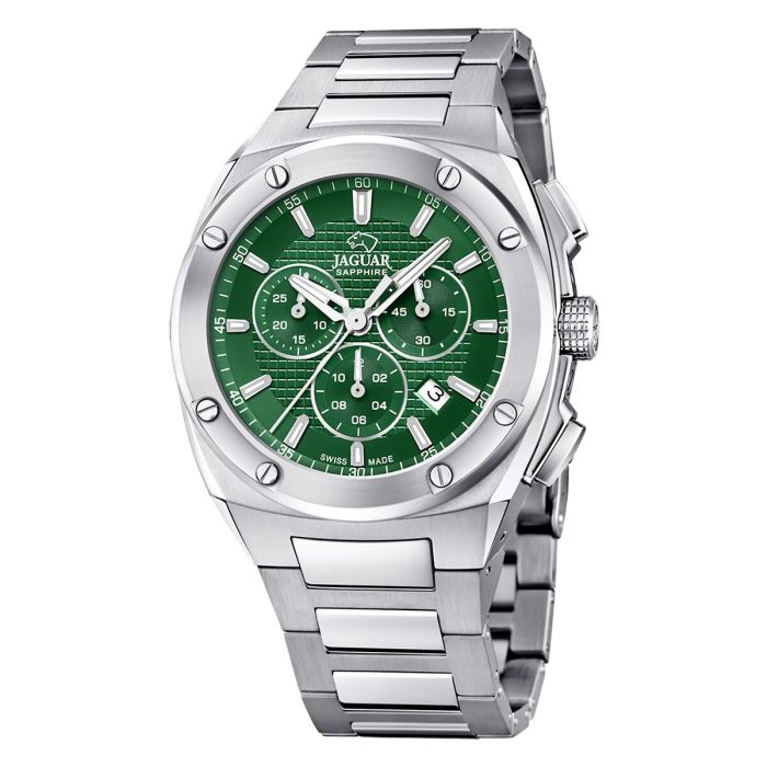 Reloj Hombre Jaguar J805/C Verde Plateado