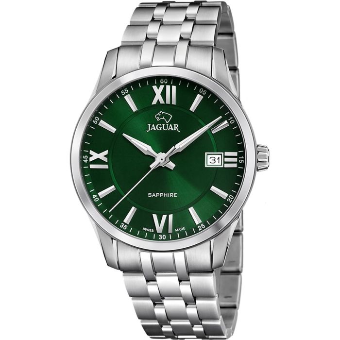 Reloj Hombre Jaguar J964/3 Verde Plateado