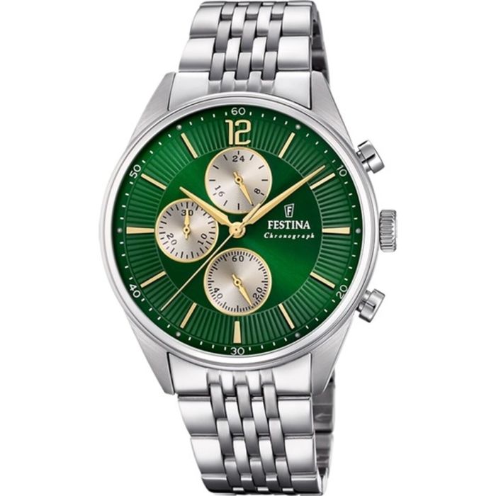 Reloj Hombre Festina F20285/9 Verde Plateado