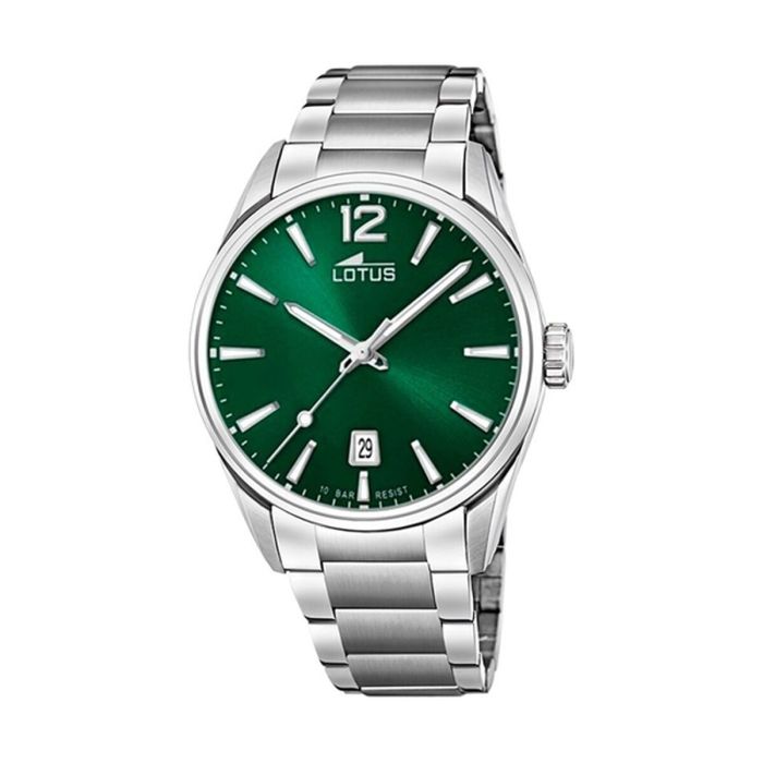 Reloj Hombre Lotus 18692/4 Verde Plateado