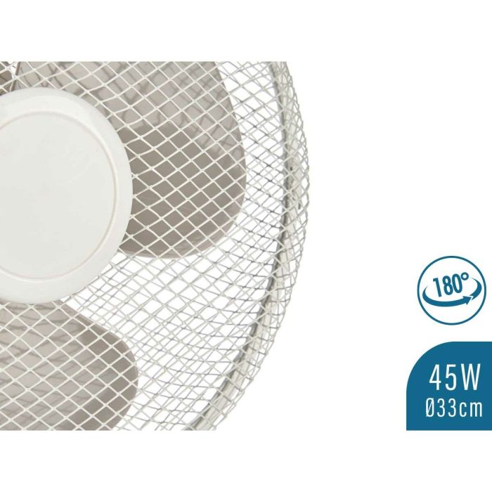 Ventilador de Sobremesa 45 W Blanco 1