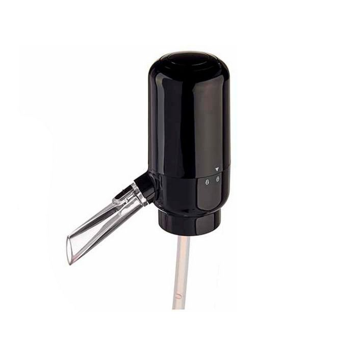 Dispensador Aireador de Vino Negro Transparente Silicona ABS 5 x 11 x 10 cm 1
