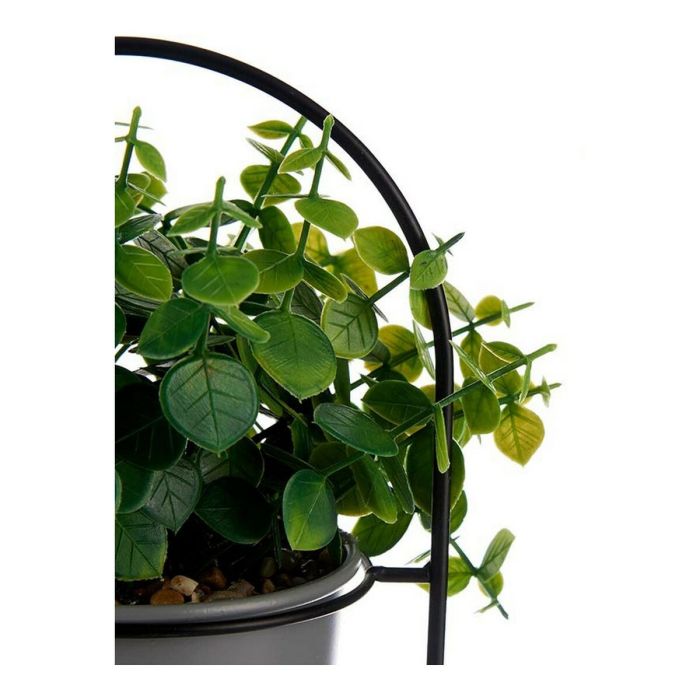 Planta Decorativa Gris Con soporte Metal Plástico (14 x 30 x 14 cm) 1