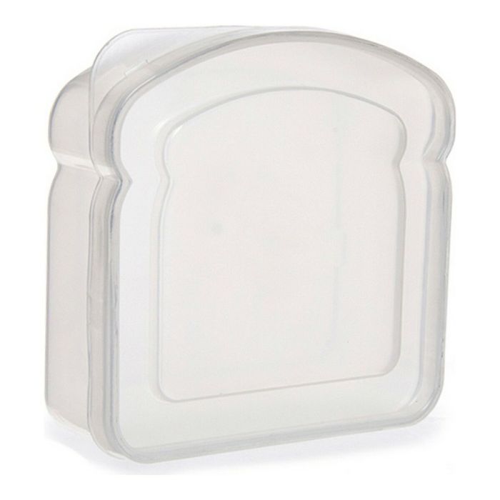 Fiambrera Sandwich Transparente Plástico (12 x 4 x 12 cm)