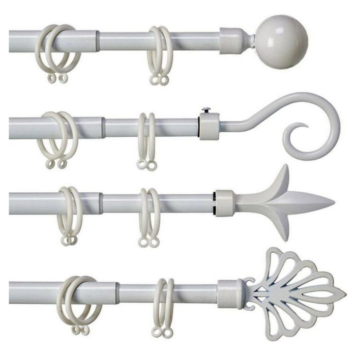 Barra Cortina Blanca 120 210Cm Surtidos Pun Giftdecor (8 Unidades) Barra Cortina Blanca 120 210Cm Surtidos Pun Giftdecor (8 Unidades)