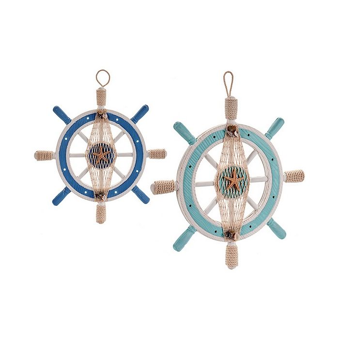 Figura Decorativa Madera Cuerda (3 x 40,5 x 40,5 cm) Luces LED 2 Figura Decorativa Madera Cuerda (3 x 40,5 x 40,5 cm) Luces LED 2