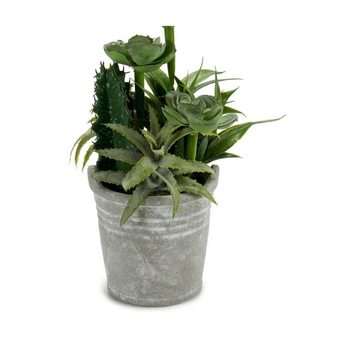 Planta Decorativa ‎S3601497 Cactus Cemento Plástico (15 x 24 x 15 cm)