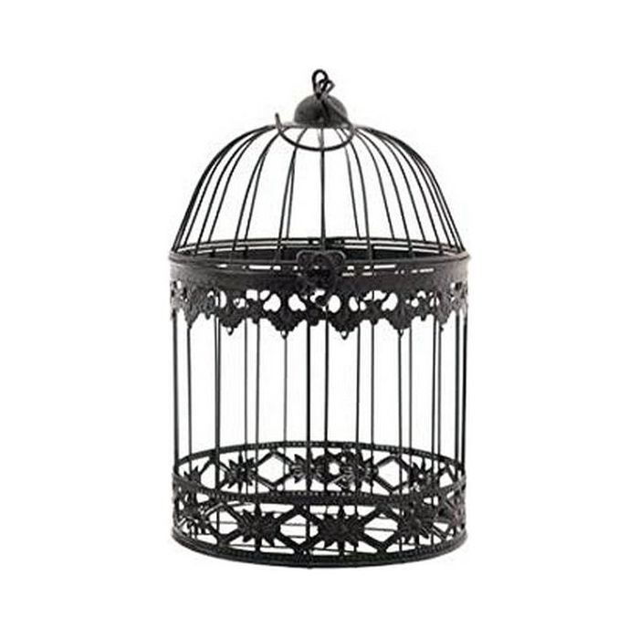 Jaula Negro Metal Forja Negra (19 x 30 x 19 cm) 1 Jaula Negro Metal Forja Negra (19 x 30 x 19 cm) 1