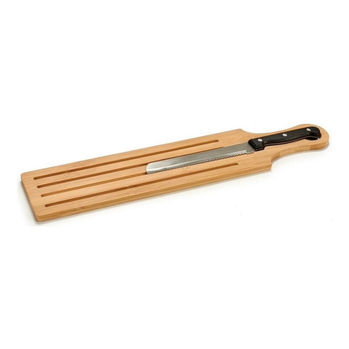 Tabla Cortar Pan Asa Bambu Y Cuchillo Kinvara 50X2CM (12 Unidades) Tabla Cortar Pan Asa Bambu Y Cuchillo Kinvara 50X2CM (12 Unidades)