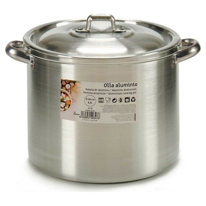 Olla de Aluminio Kinvara 20 cm 4,5 L - Apta Gas, Horno y Lavavajillas (6 Unidades) Olla de Aluminio Kinvara 20 cm 4,5 L - Apta Gas, Horno y Lavavajillas (6 Unidades)