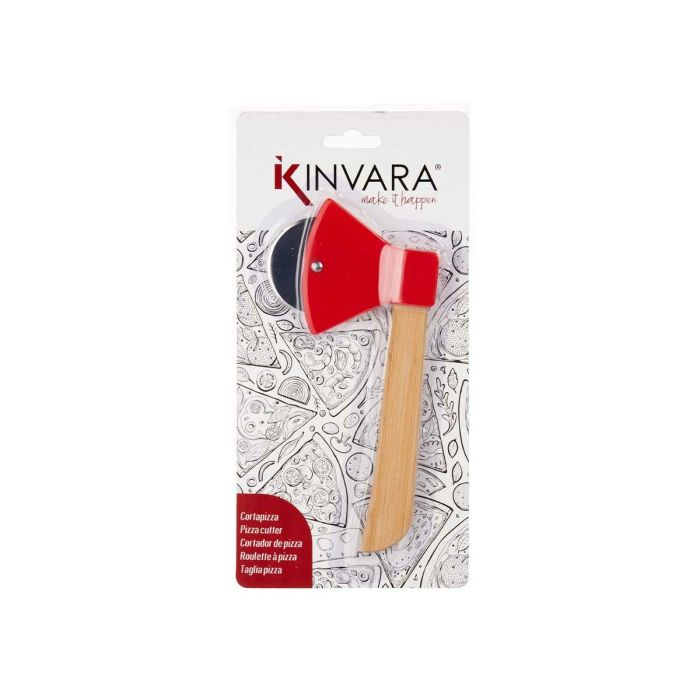 Cortador de Pizza Hacha 21,7 x 2 x 10 cm Rojo Marrón Acero Inoxidable 1 Cortador de Pizza Hacha 21,7 x 2 x 10 cm Rojo Marrón Acero Inoxidable 1