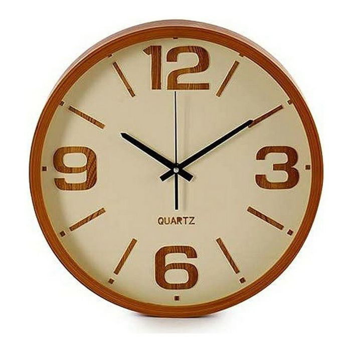 Reloj de Pared Marrón Metal Cristal Plástico 40 x 5 x 40 cm Reloj de Pared Marrón Metal Cristal Plástico 40 x 5 x 40 cm