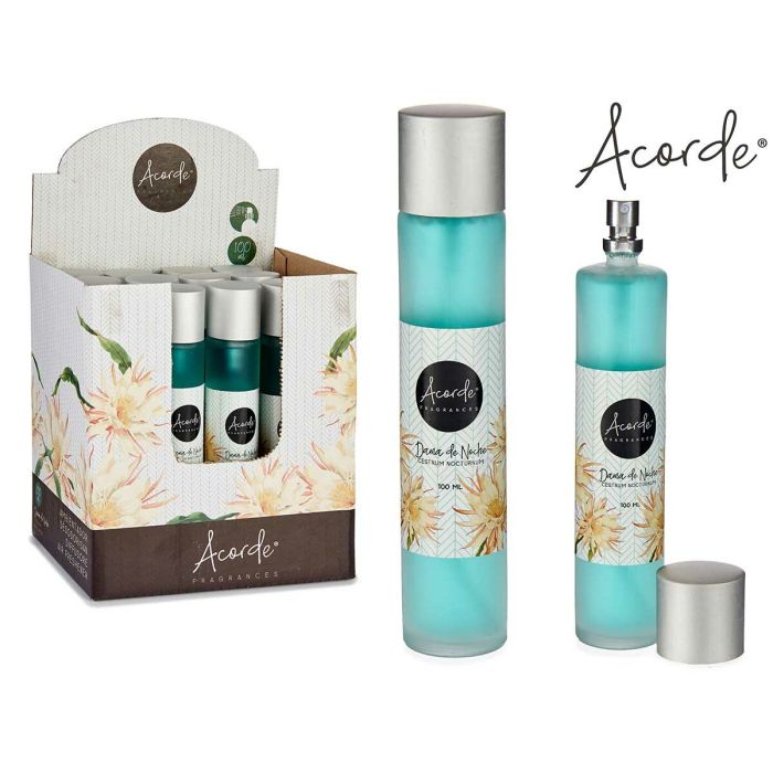 Ambientador Spray 100Ml Dama De Noche Acorde 3X18CM (24 Unidades) Ambientador Spray 100Ml Dama De Noche Acorde 3X18CM (24 Unidades)