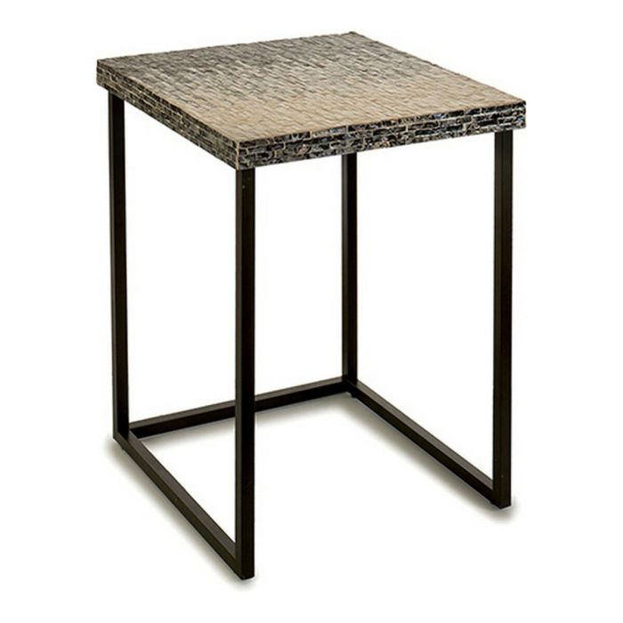 Mesa auxiliar Gris Metal Nácar Aglomerado (47 x 62 x 47 cm)