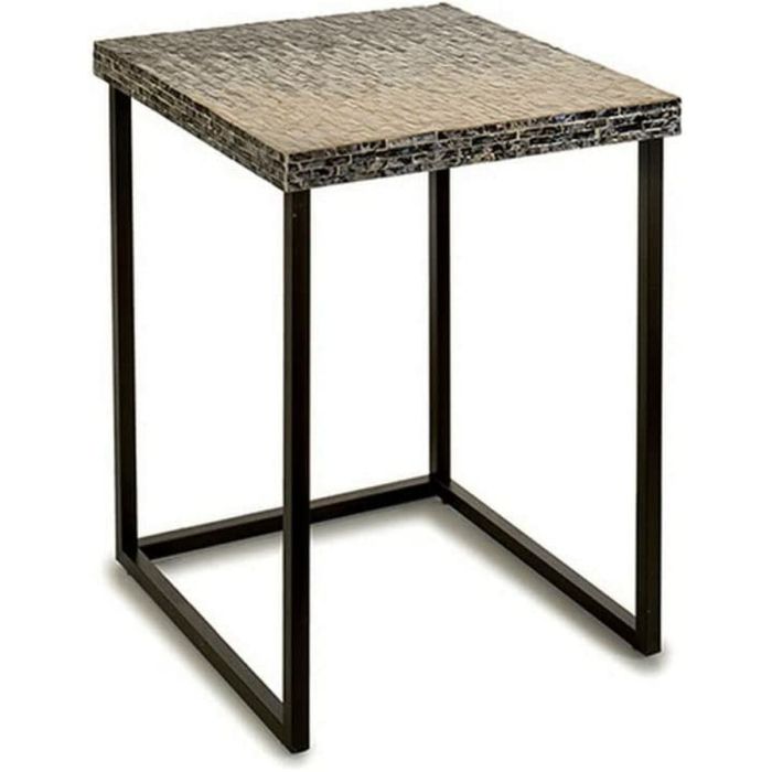 Mesa auxiliar Gris Metal Nácar Aglomerado (47 x 62 x 47 cm) 1