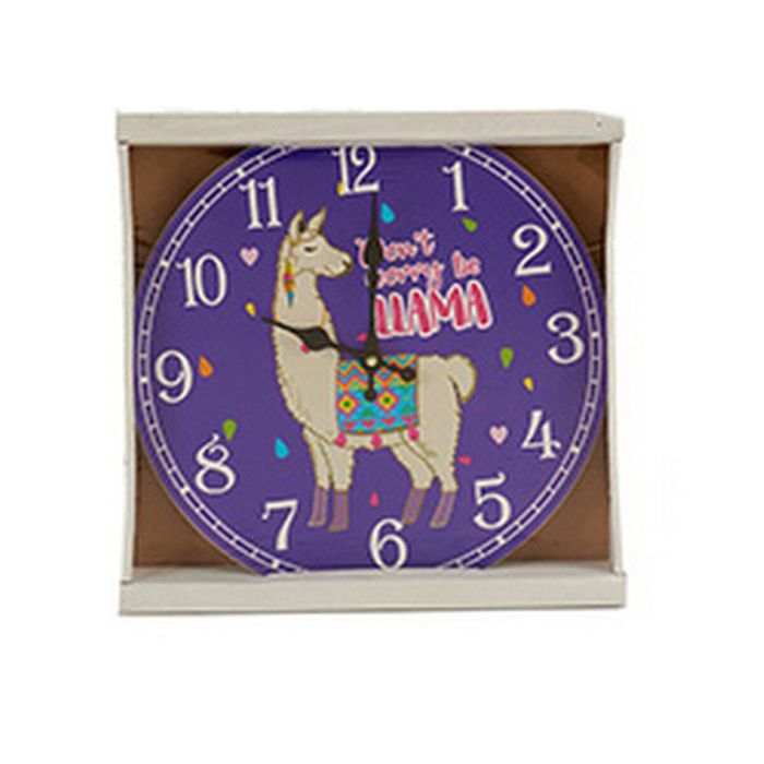Reloj Madera Redondo Llama Surtidos 33Diam Giftdecor 3X33CM (12 Unidades) Reloj Madera Redondo Llama Surtidos 33Diam Giftdecor 3X33CM (12 Unidades)