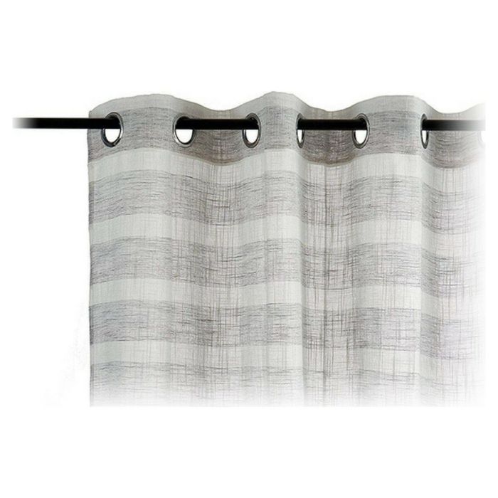 Cortina Rayas Gris Claro 140X260 Cm Giftdecor (6 Unidades) Cortina Rayas Gris Claro 140X260 Cm Giftdecor (6 Unidades)