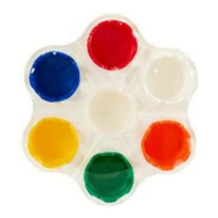 Paleta Rojo Azul Naranja Blanco Verde Amarillo Plástico 1 Paleta Rojo Azul Naranja Blanco Verde Amarillo Plástico 1
