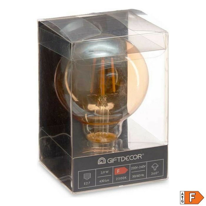 Bombilla LED E27 Ambar Vintage 4 W 430 Lm (8 x 12 x 8 cm) 2