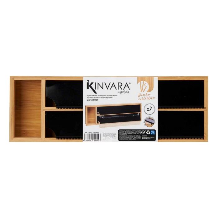 Dispensador Doble Film Natural Negro Acero Inoxidable Bambú (40 x 7 x 13 cm) 2 Dispensador Doble Film Natural Negro Acero Inoxidable Bambú (40 x 7 x 13 cm) 2