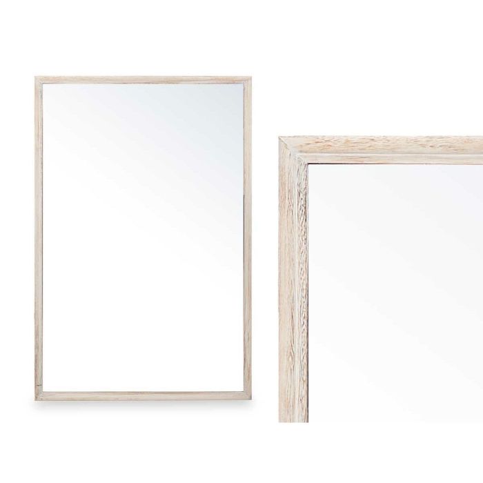 Espejo de pared Madera Natural 80 x 120 x 80 cm 2 Espejo de pared Madera Natural 80 x 120 x 80 cm 2
