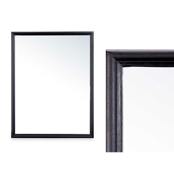 Espejo de pared Madera Negro 65 x 85 x 65 cm 2 Espejo de pared Madera Negro 65 x 85 x 65 cm 2