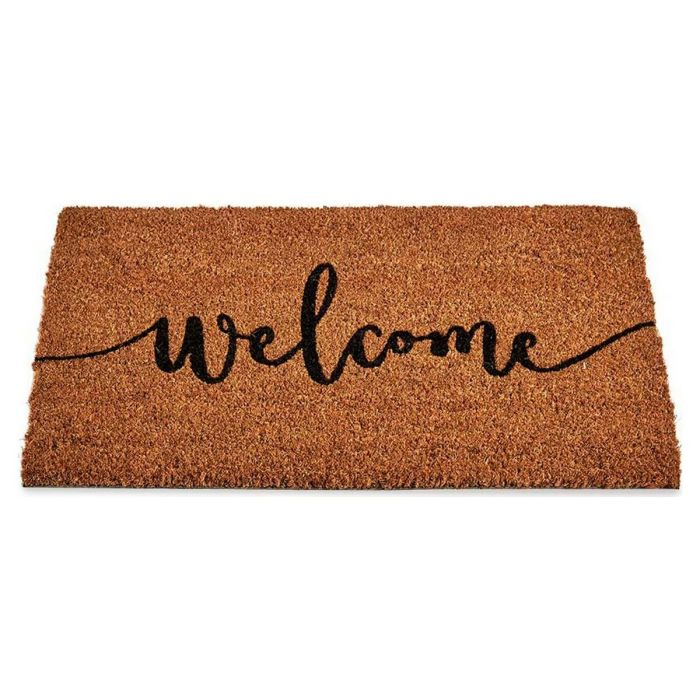 Felpudo Welcome Negro Marrón Fibra de coco (40 x 1,5 x 60 cm) Felpudo Welcome Negro Marrón Fibra de coco (40 x 1,5 x 60 cm)